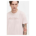 Bavlněné tričko Hollister Co. růžová barva, s aplikací