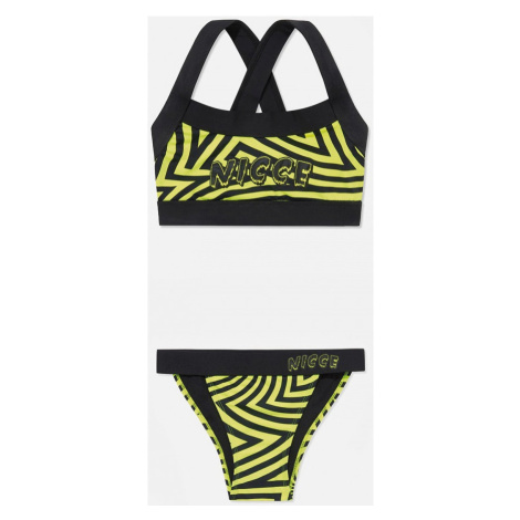 Nicce London Vortex bikini set Žlutá