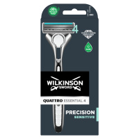 Wilkinson Sword Sword Quattro Essential Precision Sensitive - holicí strojek + 1 náhradní hlavic