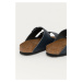 Kožené pantofle Birkenstock Arizona dámské, tmavomodrá barva, 51153