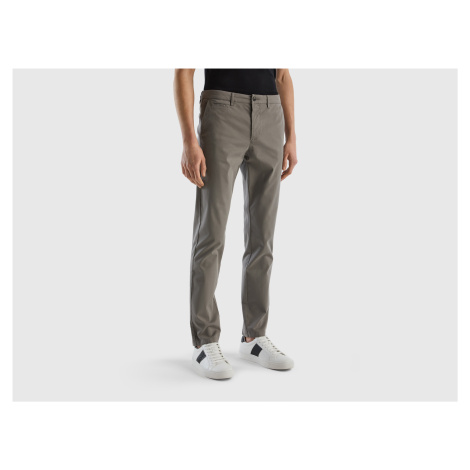 Benetton, Gray Slim Fit Chino United Colors of Benetton