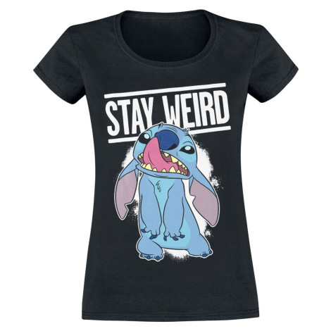 Lilo & Stitch Stay Weird Dámské tričko černá