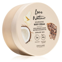 Oriflame Love Nature Cacao Butter & Coconut Oil vyživující tělový krém s hydratačním účinkem 200