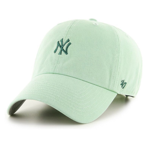 Čepice 47brand New York Yankees zelená barva, s aplikací 47 Brand