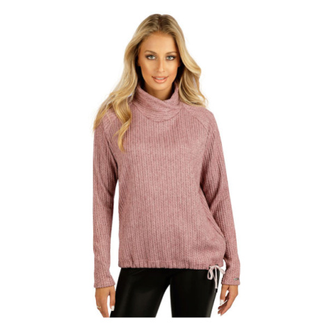 Dámský svetr s dlouhým rukávem Litex 7D025 | fialovo šedá
