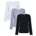Dámská košilka Eldar 3Pack Camisole Irene Black/Wihte/Light Grey