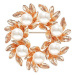 Éternelle Exkluzivní vintage brož s perlou Amalia B9003 Zlatá