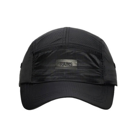 Rains 5 PANEL RIPSTOP CAP Černá