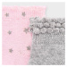 2 pack ponožek hvězdičky růžovo-šedé NEWBORN Mayoral