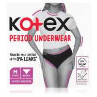 Kotex Period Underwear Size M menstruační kalhotky velikost M 1 ks