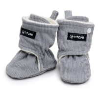 T-TOMI Capáčky grey 3-6 měsíců warm 1 pár