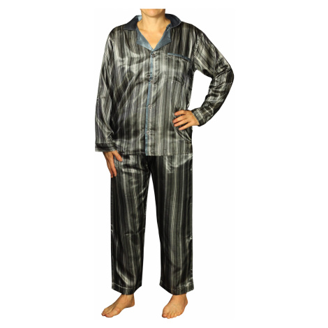 Gorra Satin pánské pyžamo K150814 tmavě šedá