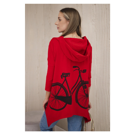 Kesi Mikina Bike s potiskem Barva: Červená