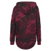 Urban Classics Ladies Oversized Camo Hoody - burgundy camo