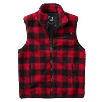 Brandit Vesta Teddyfleece Vest Men červená | černá