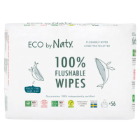 ECO by Naty Flushable Wipes vlhčené ubrousky pro děti 3x56 ks