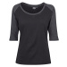 Ladies 3/4 Contrast Raglan Tee - black/charcoal