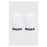 Ponožky BOSS 2-pack pánské, bílá barva, 50477866