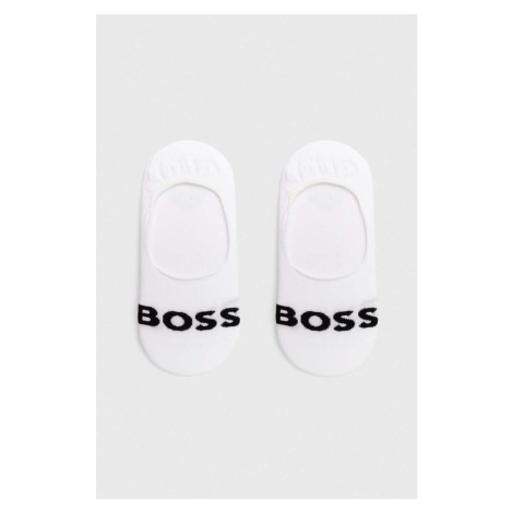 Ponožky BOSS 2-pack pánské, bílá barva, 50477866 Hugo Boss