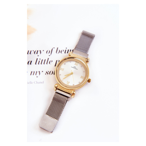 Dámské hodinky Giorgio & Dario se magnetickým náramkem stříbro-zlatý Kesi