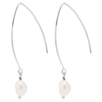 Decadorn Elegantní náušnice s pravými perlami Sea Pearl Dropper Earrings