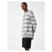 Koton Striped Hoodie Sweatshirt