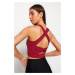 Trendyol Magenta Support/Shaping Back Detail Square Neck Knitted Sports Bra