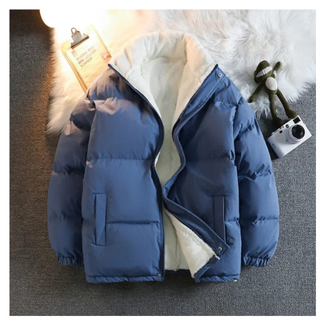 Zimní vatovaná bunda s fleecem a stojáčkem