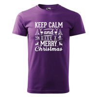 DOBRÝ TRIKO Pánské tričko s potiskem Keep calm christmas