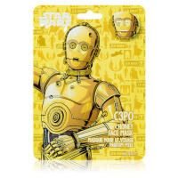 Mad Beauty Star Wars C3PO hydratační plátýnková maska s medem 25 ml