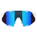 Brýle FORCE GRIP bílé - modré revo sklo