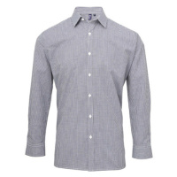 Premier Workwear Pánská bavlněná košile s dlouhým rukávem PR220 Navy