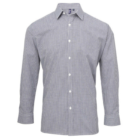 Premier Workwear Pánská bavlněná košile s dlouhým rukávem PR220 Navy