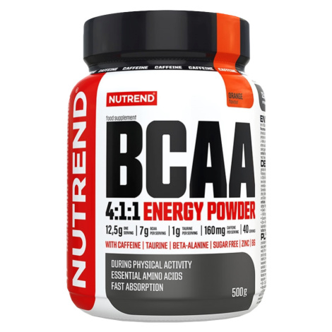 Nutrend BCAA 4:1:1 Energy Powder 500 g pomeranč