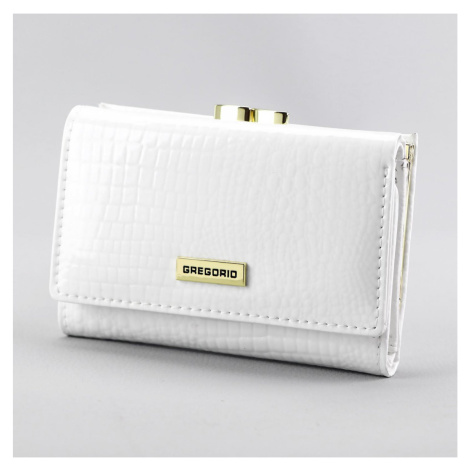 Luxusní dámská kožená peněženka Gregorio Aisha, bílá