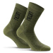 NEON Cyklistické ponožky klasické - NEON 3D - zelená/černá