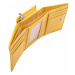 SEGALI Dámská kožená peněženka SG-27106 B Pastelově žlutá