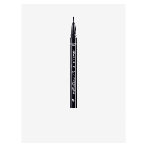 Černá linka na oči ve fixu L´Oréal Paris Infaillible Grip 36h Micro-Fine Liner 01 Obsidian Black