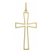 Zlatý přívěšek křížek PA1527F