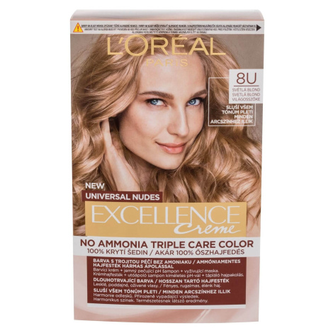L'Oréal Paris Excellence permanentní barva Universal Nudes 8U Světlá Blond