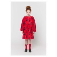 Dívčí šaty Bobo Choses červená barva, mini