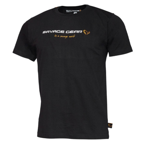 Savage Gear Dětské tričko Junior T-shirt Black Ink - 10-12 let