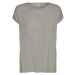Vero Moda Dámské triko VMAVA Loose Fit 10187159 Light Grey Melange