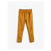 Koton Corduroy Pants High Waist with Button Detailed Pockets.