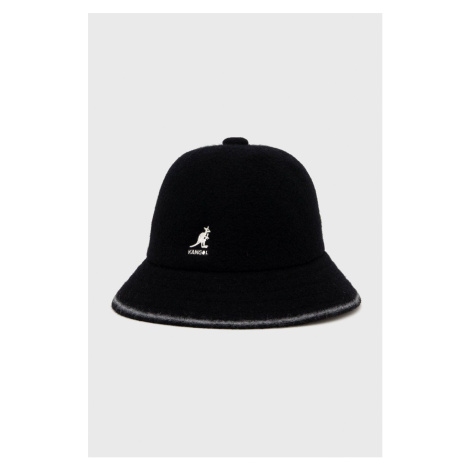 Vlněný klobouk Kangol černá barva, vlněný, K3181ST.BO013-BO013