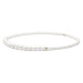 Gaura Pearls Perlový náhrdelník Octavia, sladkovodní perla, stříbro 925/1000 214-34 46 cm Bílá