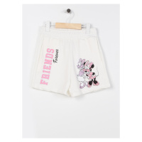 Koton Minnie Mouse And Daisy Duck Shorts With Pockets Tie Waist Cotton