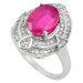 AutorskeSperky.com - Stříbrný prsten s rubínem - S4039