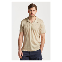 POLOKOŠILE GANT LINEN SOLID SS POLO hnědá