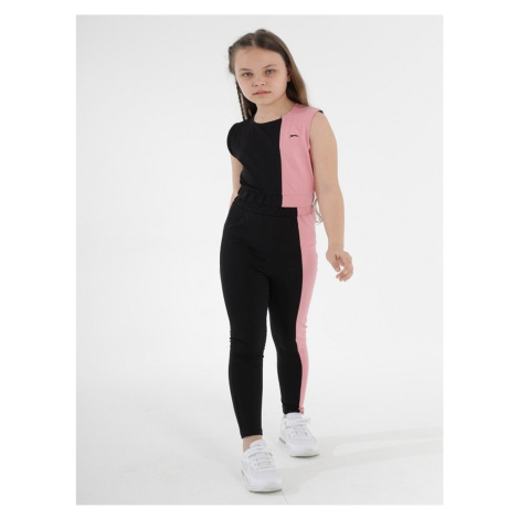 Slazenger Dimas Girls Tracksuit Suit Black